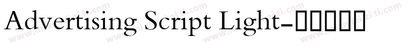 Advertising Script Light字体转换